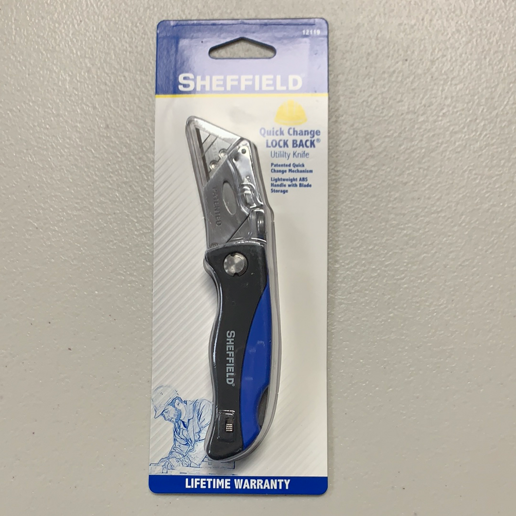 SHEFFIELD Quick Change Lock Utility Knife